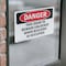 Signmission This Door To Remain Unlocked When Building, 10 in W x Rectangle, Vinyl Decal OS-2PACK-DS-D-710-L-2272 - alternate 6